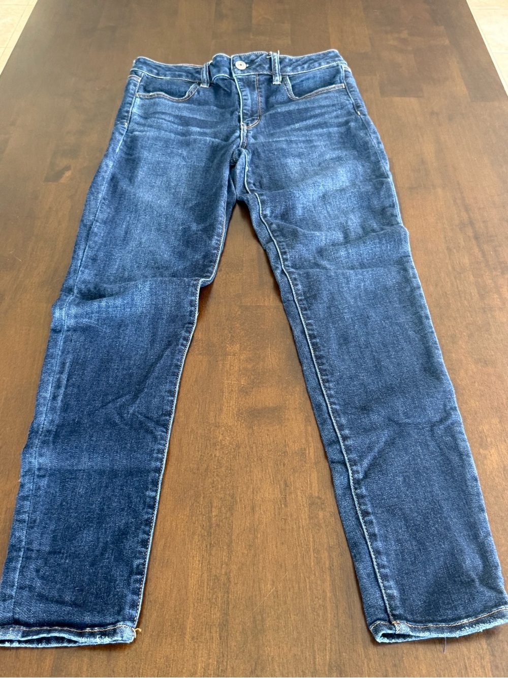 American Eagle Next Level Stretch Jeans Women’s 10 Long Dark Wash Skinny Jegging
